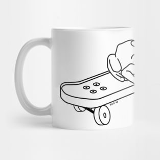 Skateboard Frog Mug